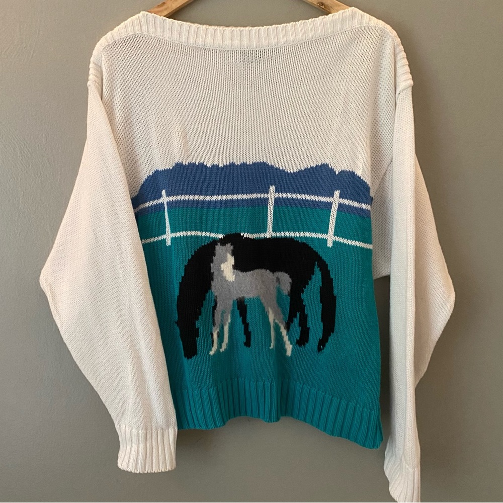 Vintage Horse Farm Sweater